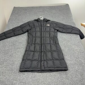 The North Face Metropolis Parka Womens S Black Nylon Goose Down Puffer Jacket